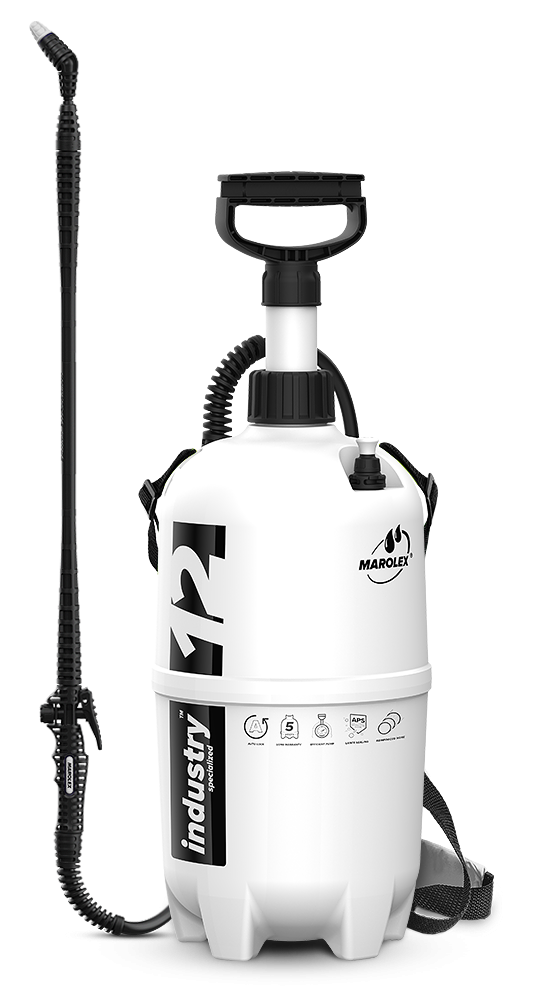 MAROLEX Оприскувач ранцевий Industry Acid line 12: 11L, 0,4MPa,FPM. штанга 65-111см, шланг 170см  | 