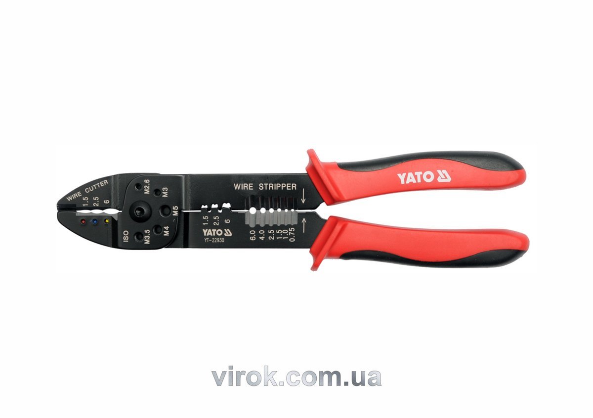 YATO Знімач ізоляції YATO, L=240 мм, Ø=1.5-6.0 мм  | YT-22930