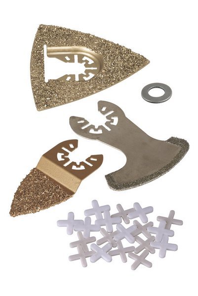 Wolfcraft набор насадок для вибрационных пил для ремонта плитки "PRO"  // 3960000