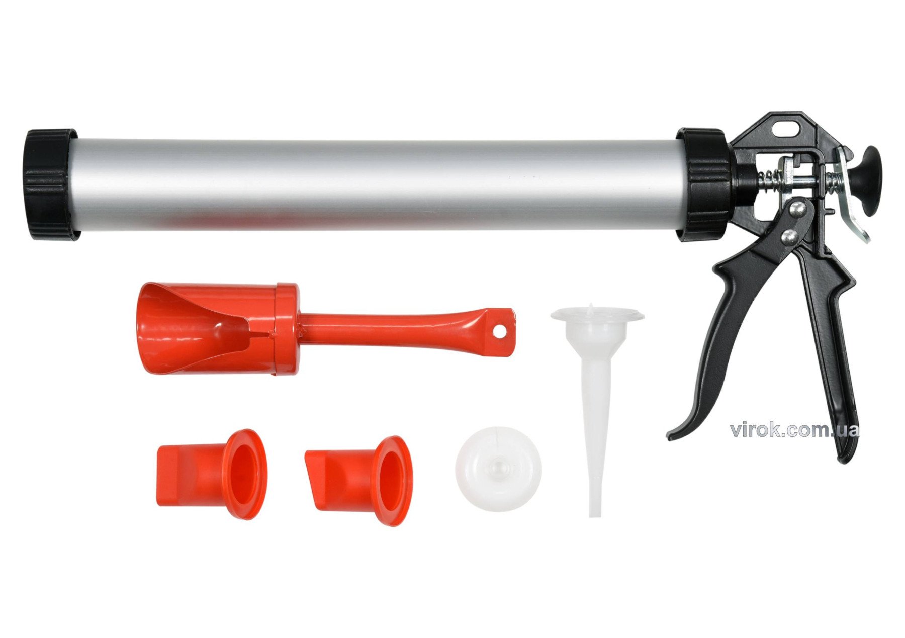 YATO Пістолет для затирання швів YATO : L= 400 мм, V= 1 л, зі змінними насадками  | YT-67583