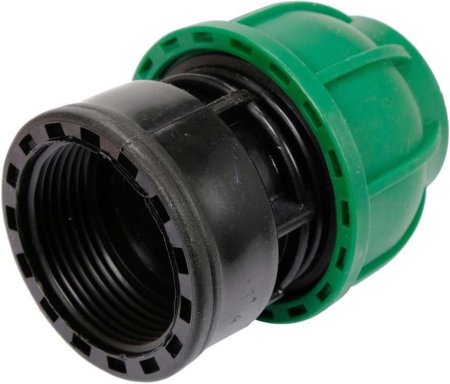 FLO Муфта до водяних пластикових труб з внутр. різьбою 32 мм- 5/4" поліпропіленова, для тиску 1 MPa 