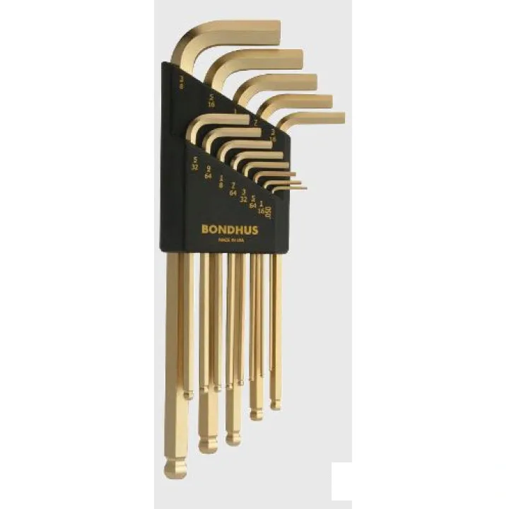 Набор ключей BONDHUS ( БОНДХУС ) Ball End L-Wrenches GoldGuar 38237