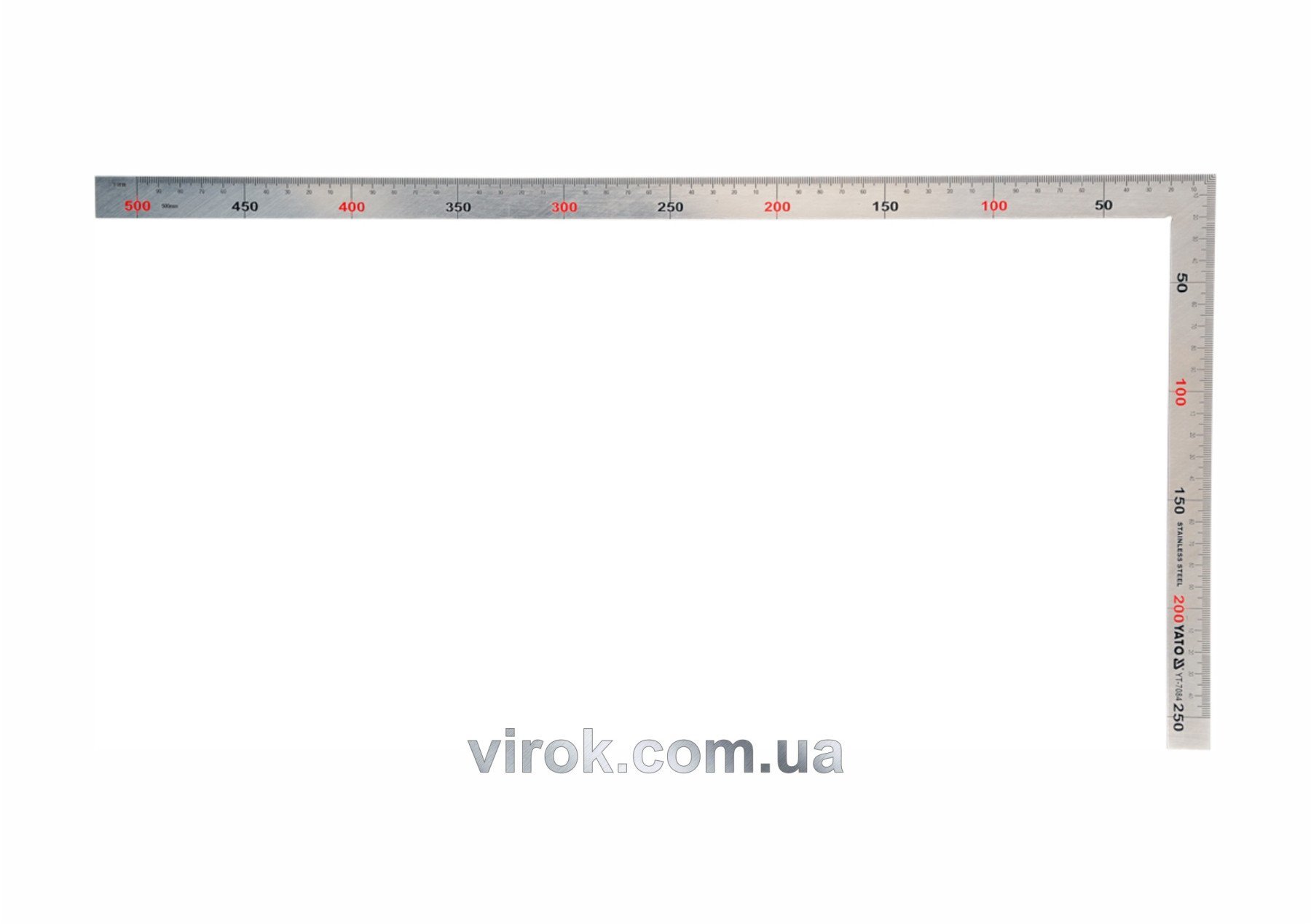 YATO Кутник сталевий прямокутний YATO : 90° L= 250 х 500 мм  | YT-7084