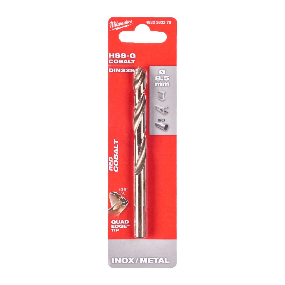MILWAUKEE Свердло по металу HSS-CoDIN338, Ø8,5мм | 4932363276