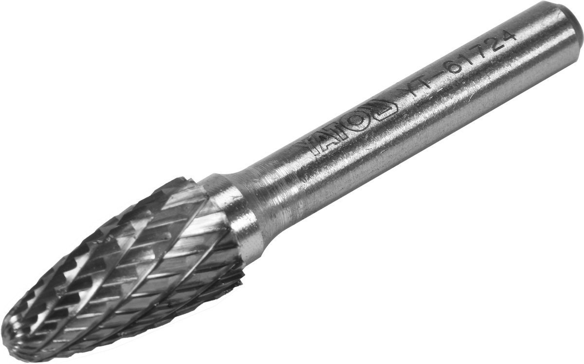 YATO Фреза конусна округлена з карбіду вольфрама YATO, Ø= 10 мм, l= 58/18 мм, з шпинделем Ø= 6 мм  |