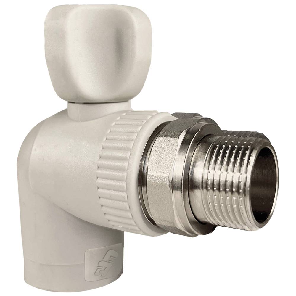 Кран кутовий радіаторний PP-RCT 20х1/2 Fonte | 78-850