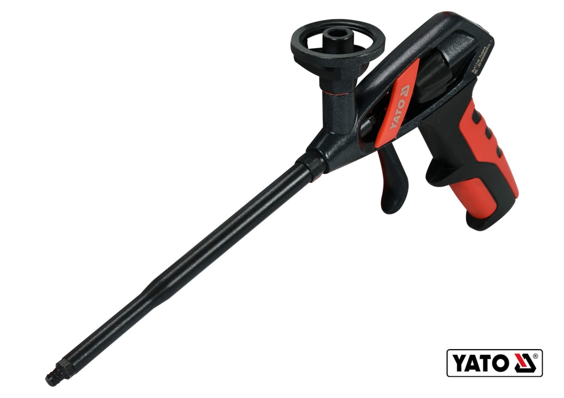 YATO Пістолет для нанесення монтажної піни YATO: алюмінієвий корпус, швидка регуляція подачі піни | 