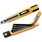 Нож OLFA PA-2; лезвие 9 мм; механизм автоматической замены (до 5 лезвий) и фиксации