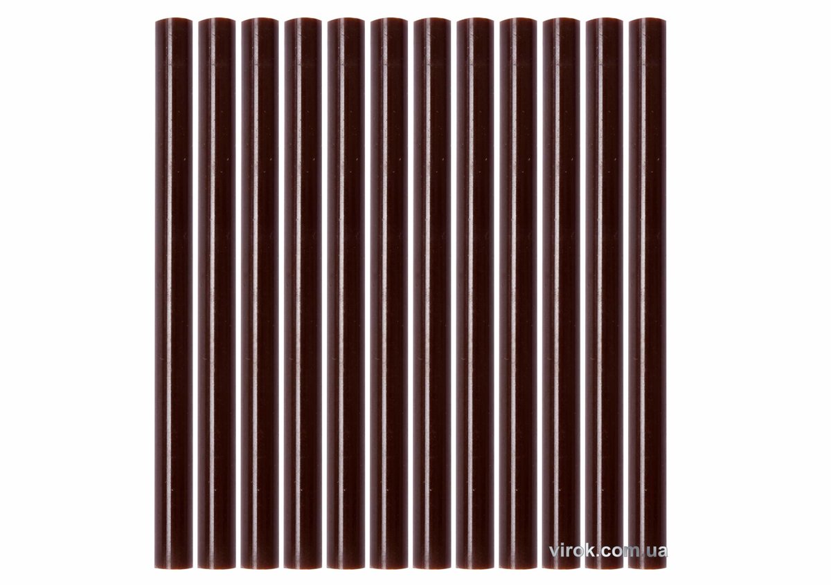 YATO Стержні клейові YATO коричневі : Ø=7,2 мм, L=100 мм, уп. 12 шт.  | YT-82447