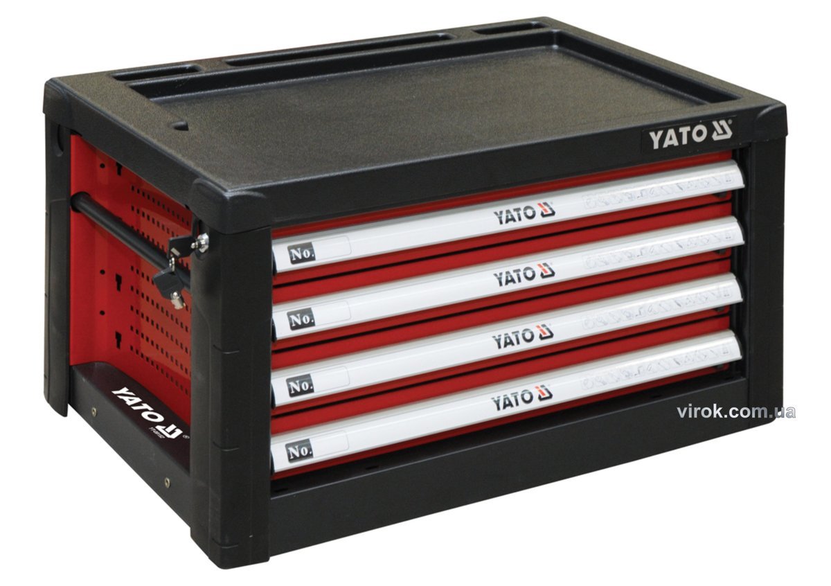 YATO Шафа для майстерні з 4 шуфлядами YATO до столу YT-08920; 690х 465х 400 мм  | YT-09152