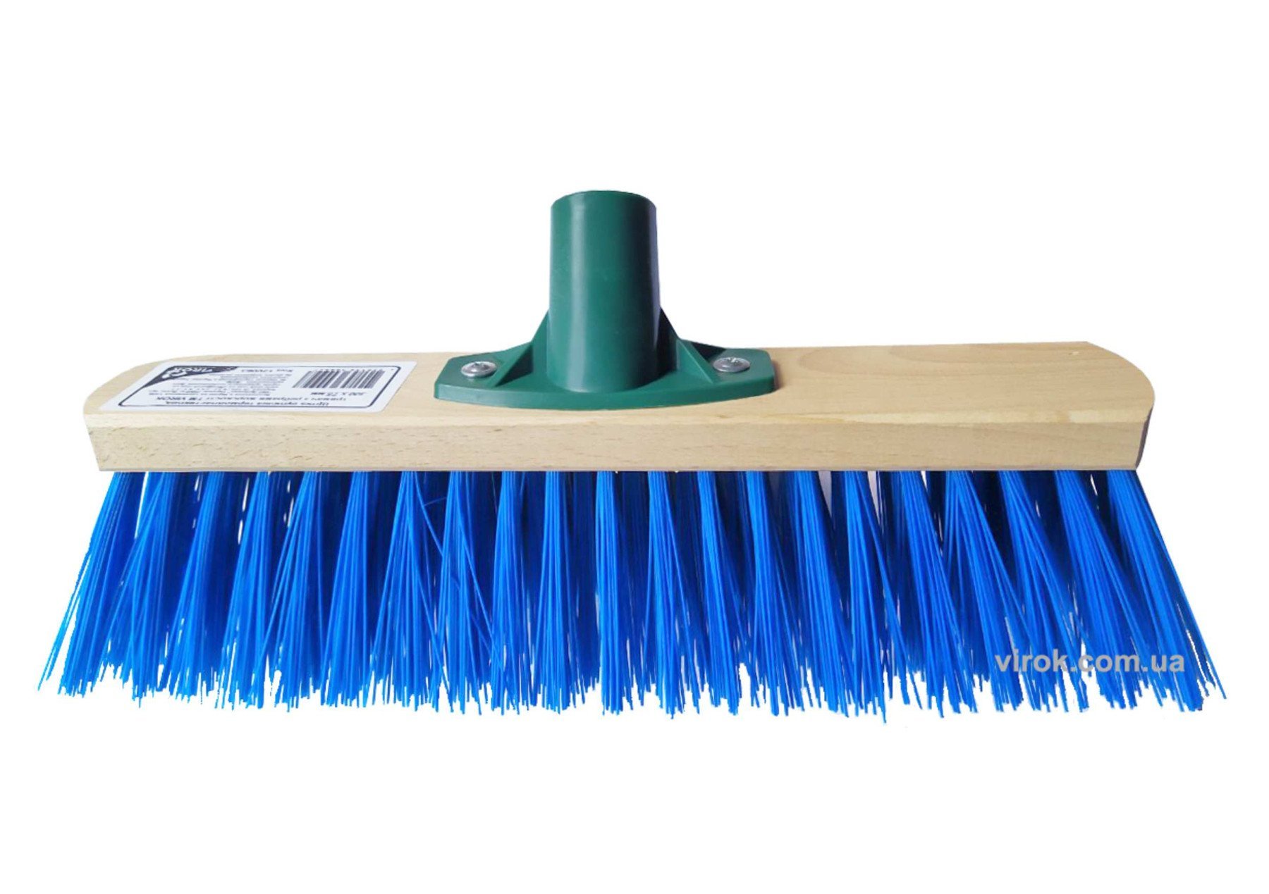 VIROK Щітка вулична промислова : 500 х 75 мм Синя (універсальна різьба+ребра жостк) термопластик | 1