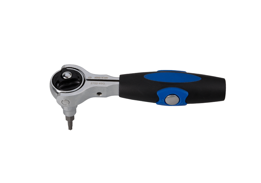 KING TONY Трещотка 1/4" круговая 72 зуба круговая | 2752-45G