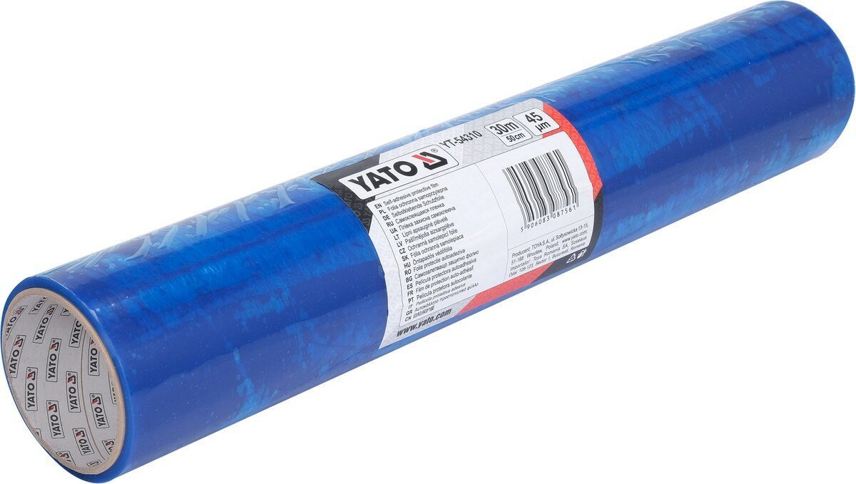 YATO Плівка cамоклеюча захисна YATO, l= 30 м, w= 50 см, t= 45 мкр  | YT-54310