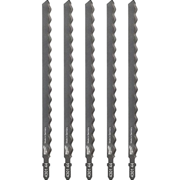 MILWAUKEE Полотна для лобзіка T313AW , 155мм, (5шт), (ізоляційні матерали) | 4932430144