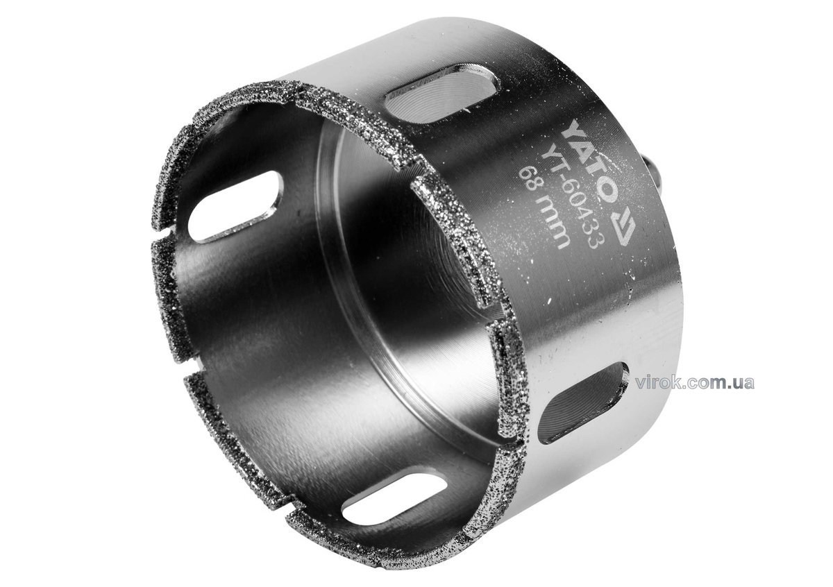 YATO Свердло по гресу і кераміці YATO, Ø= 68 мм, при сухому і мокрому режимах  | YT-60433