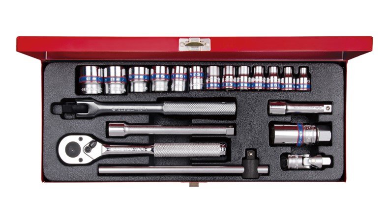 KING TONY Набор головок 3/8" 20 ед. 6-ти гранные, (6-22mm) | 3520MR