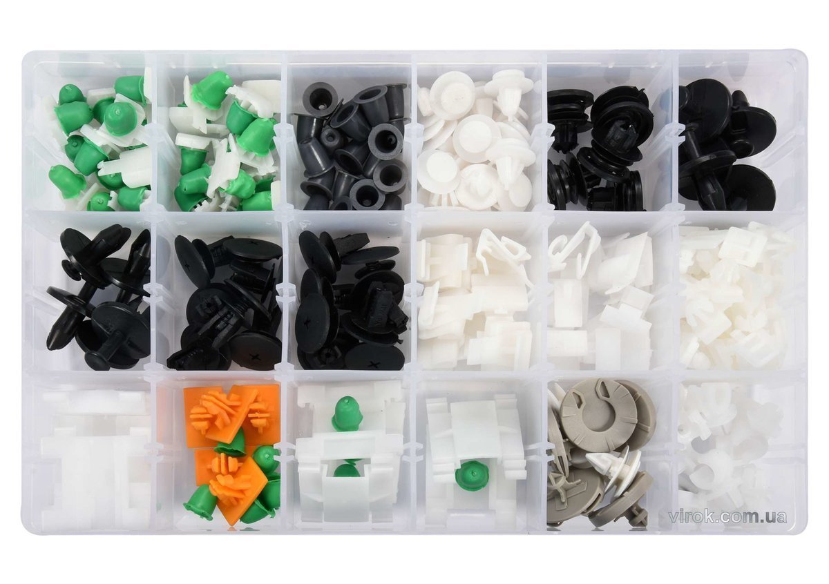 YATO Шпинки для автосалоної обшивки AUDI YATO, різні, 12 типорозмірів, 160 шт.  | YT-06664