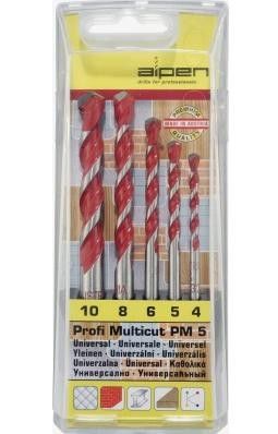 ALPEN Набор свёрл многоцелевых PM 5 PROFI, 5 частей 0000100705100