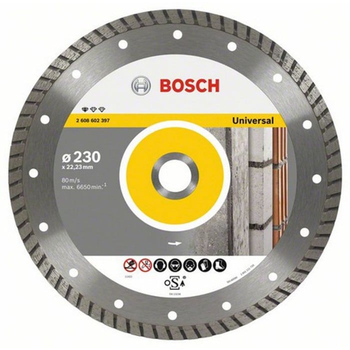 Bosch Круг алмазний відрізний PF Universal 230х22 турбо
