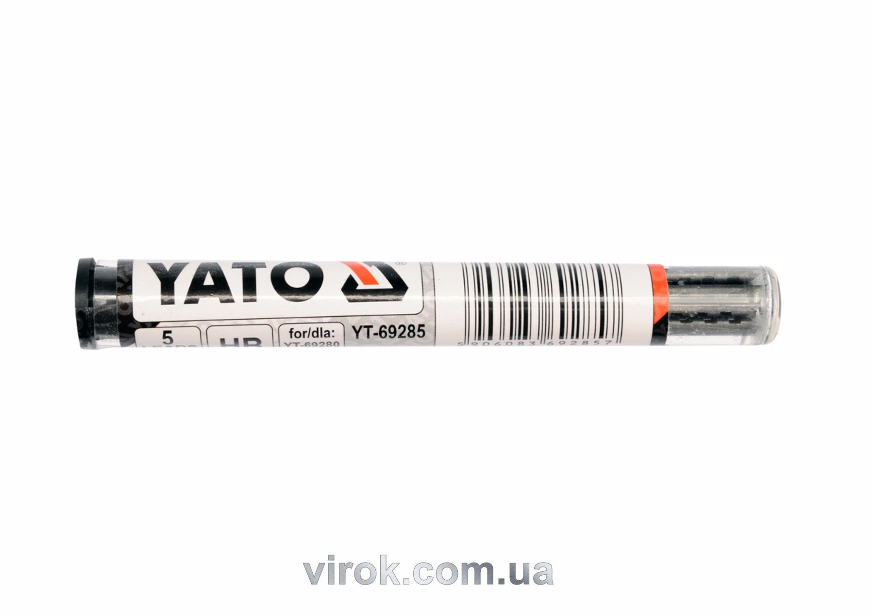 YATO Стержень графітний YATO : "HВ", чорний для олівця автомата. 5 шт.  | YT-69285