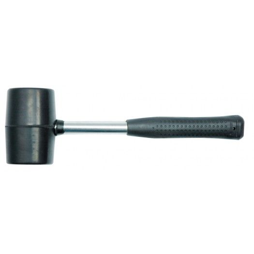 VOREL Молоток гумовий з металевою ручкою, Ø=76 мм, m=900 г  | 33907