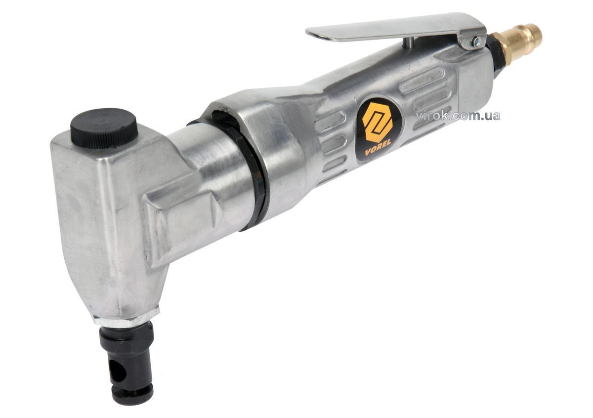 VOREL Ножиці пневматичні матричні : 1/4", 3500 різ/хв, до стал.листів h≤1.5 мм, P=0.62 МПа, 113 л/хв