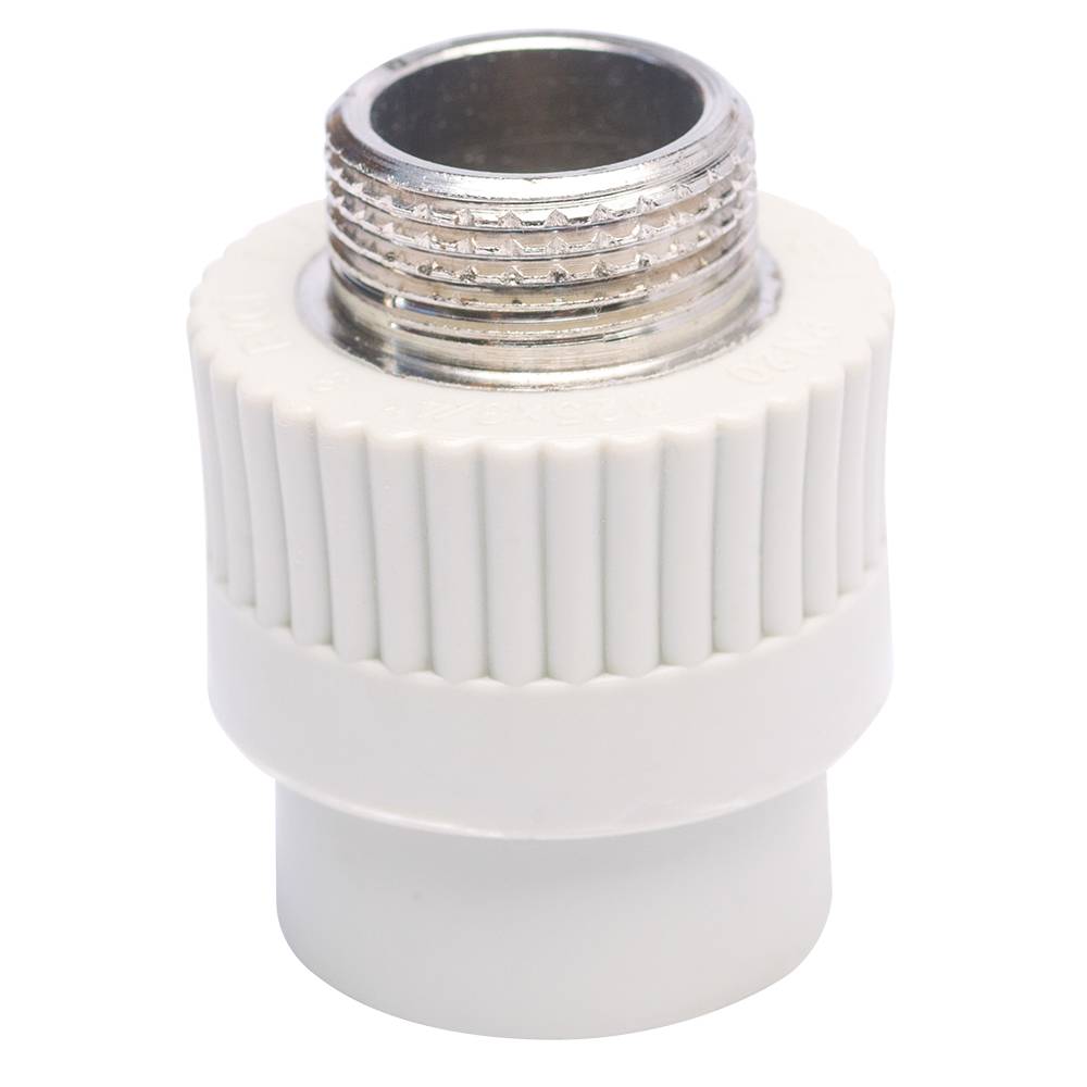 Муфта з зовнішньою різьбою PP- R 20х1/2 Україна | 77-265