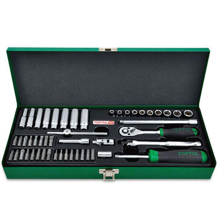 Профессиональный набор инструмента TOPTUL 1/4" 50ед. (12-гр.) GCAD5004