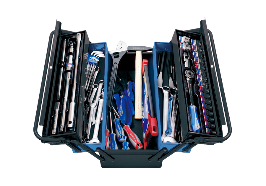 KING TONY Набор инструментов 68 ед. в ящике темный | 9A05-068MR-KB