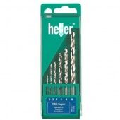 Heller Набор сверл по металлу HSS 2/3/4/5/6/8 мм; 6 шт; пластиковая кассета