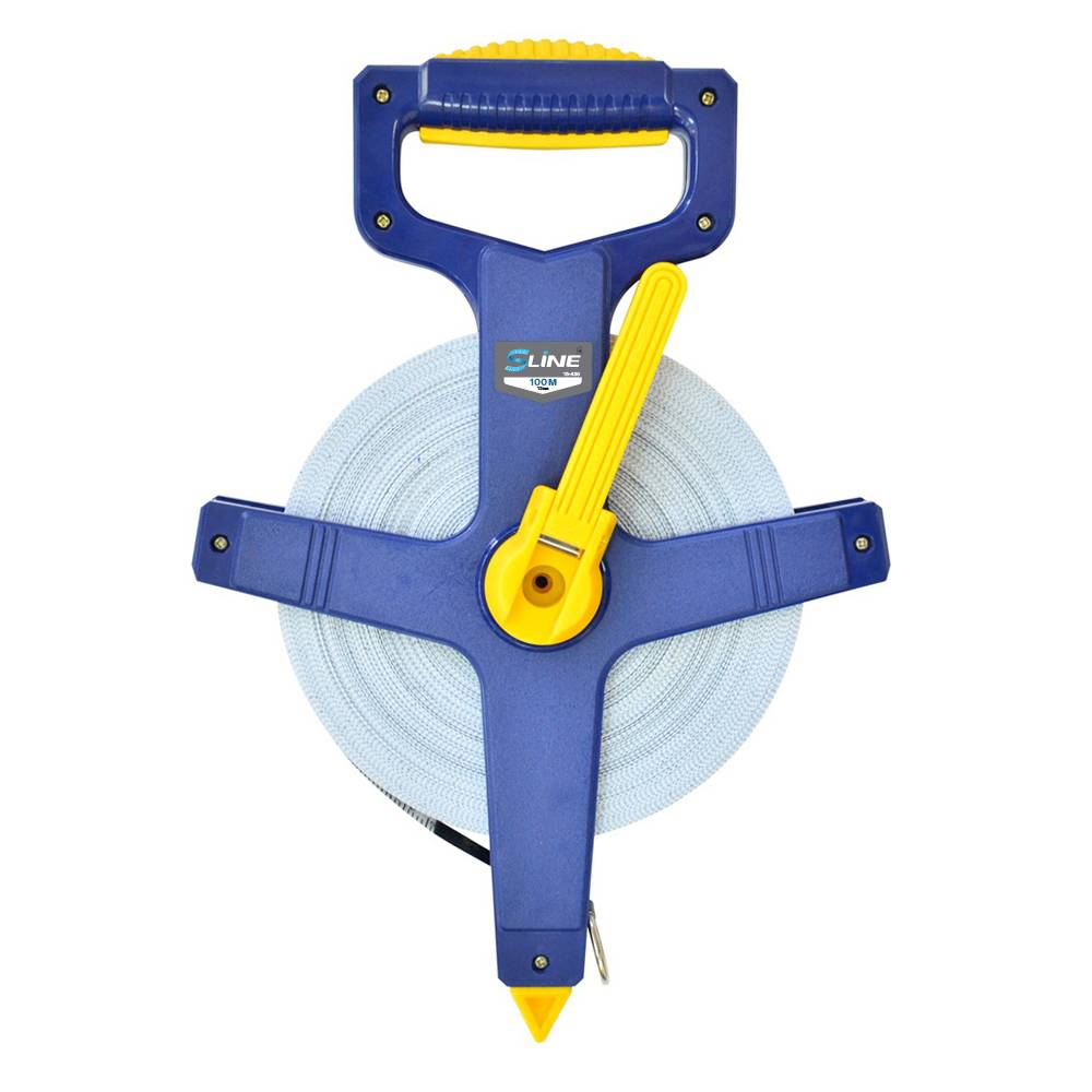 Стрічка вимірювальна геодезійна, скловолокно, 100м/13мм S-line | 15-431