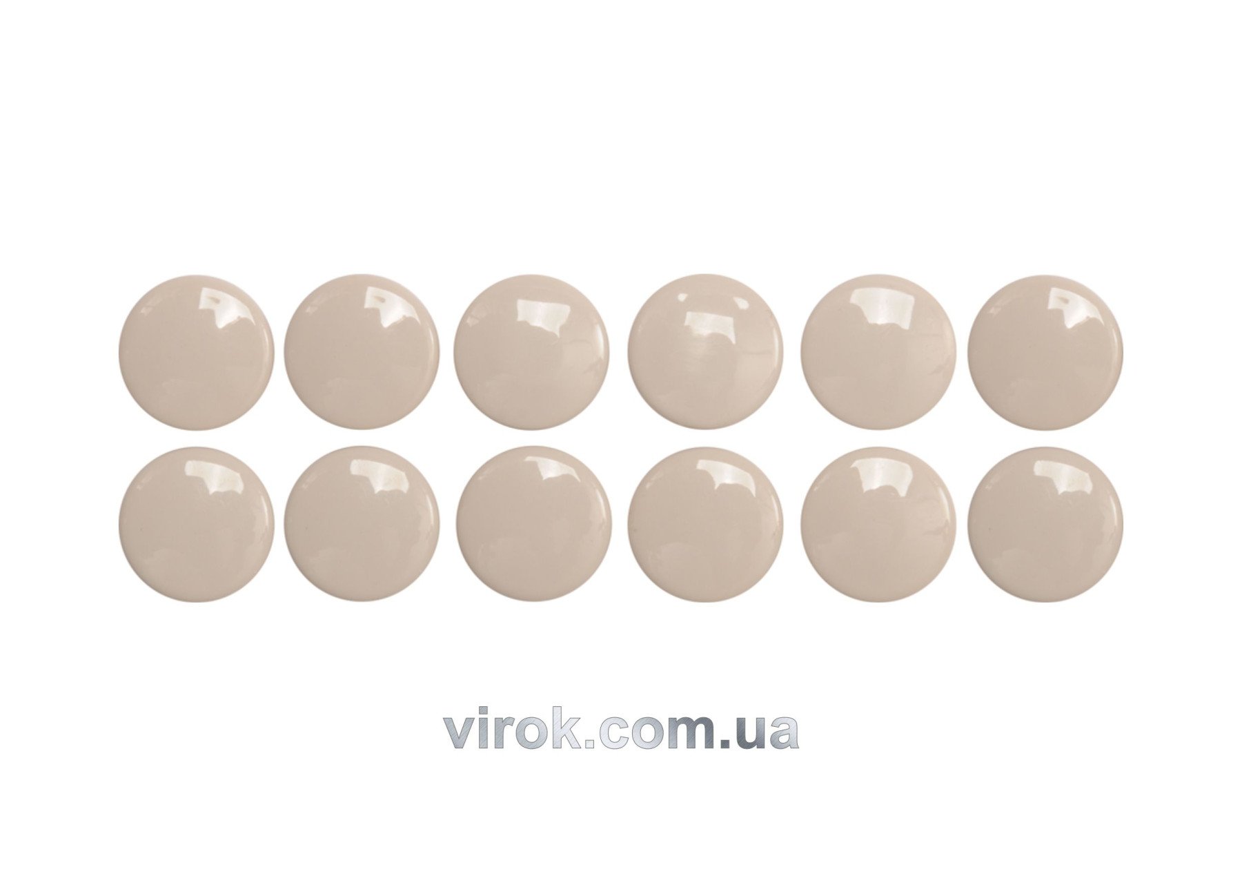 VOREL Наб. пластик. протект. 18мм/12шт-белые 74930