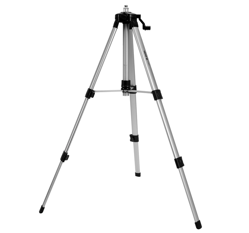 YATO Штатив тринога YATO телескоп (3 секціі) . кріплення 5/8", з штангою 30 cм. H= 46-120 cм. алюмін