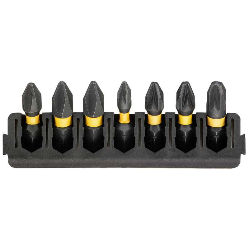 Касета з бітами DeWALT FlexTorq, L = 25 мм, Рh1, Рh2 - 2 шт, Pz1, Pz2 - 2 шт, Pz3