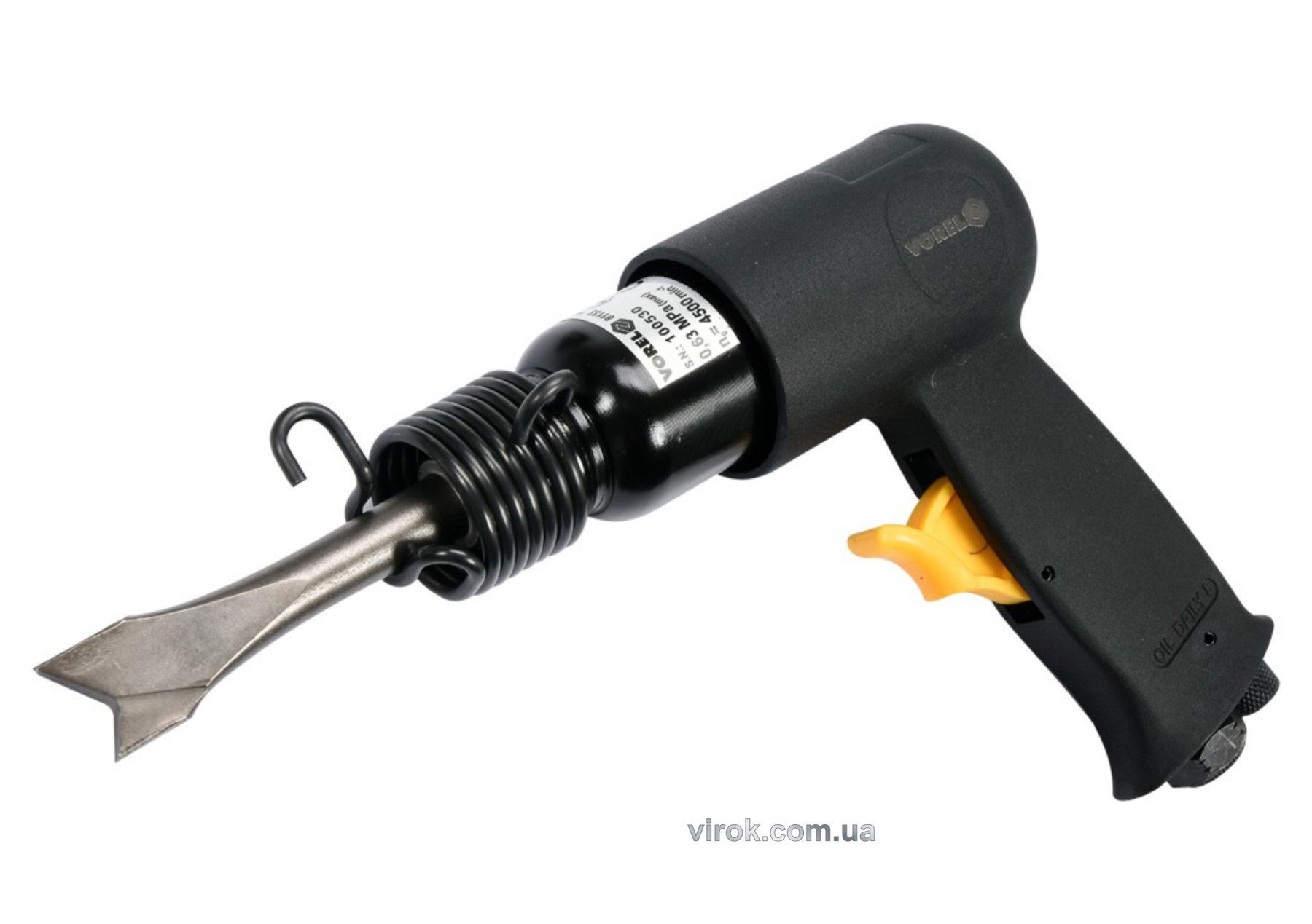 Молоток відбійний пневматичний VOREL з патроном Ø=1/4"; 4500 ударів/хв [8]
