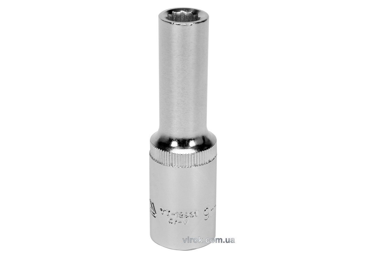 YATO Головка торцева 12-гранна YATO : подовжена, квадрат 1/2", М= 9 мм, L= 77 мм  | YT-12931