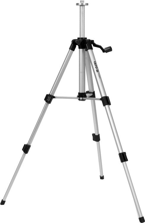 YATO Штатив тринога YATO телескоп (3 секціі) . кріплення 5/8", з штангою 14 cм. H= 32-75 cм. алюміні