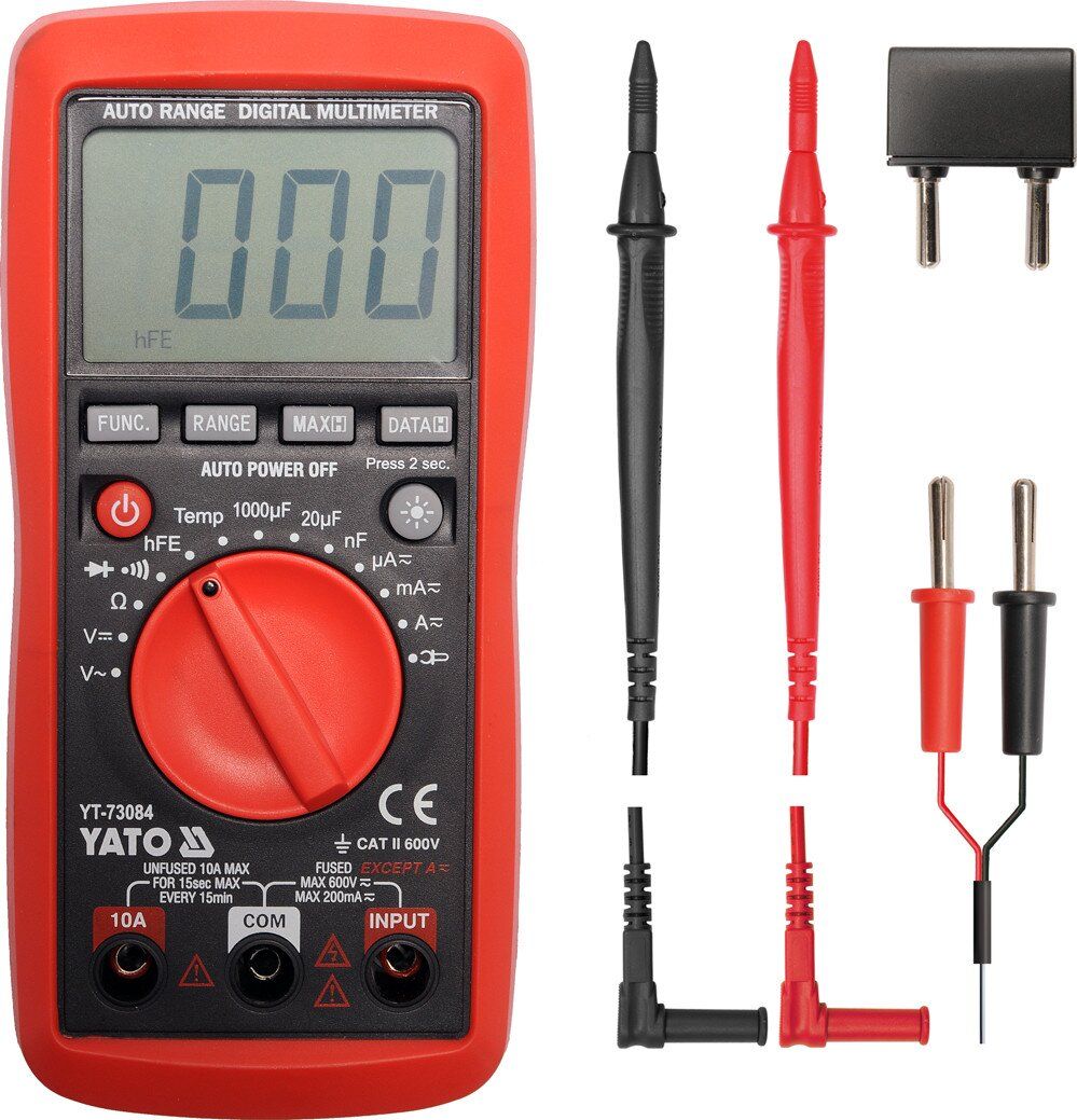 YATO Мультиметр для вимірювання електричних параметрів YATO  | YT-73084
