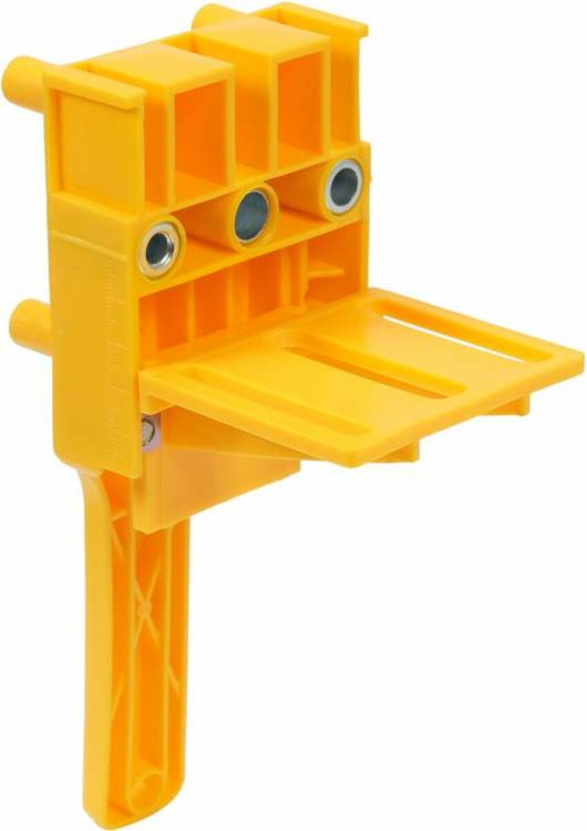 VOREL Шаблон для кілкових сполучень YATO з отворами Ø= 6, 8, 10 мм, 195х 70х 115 мм  | 24090