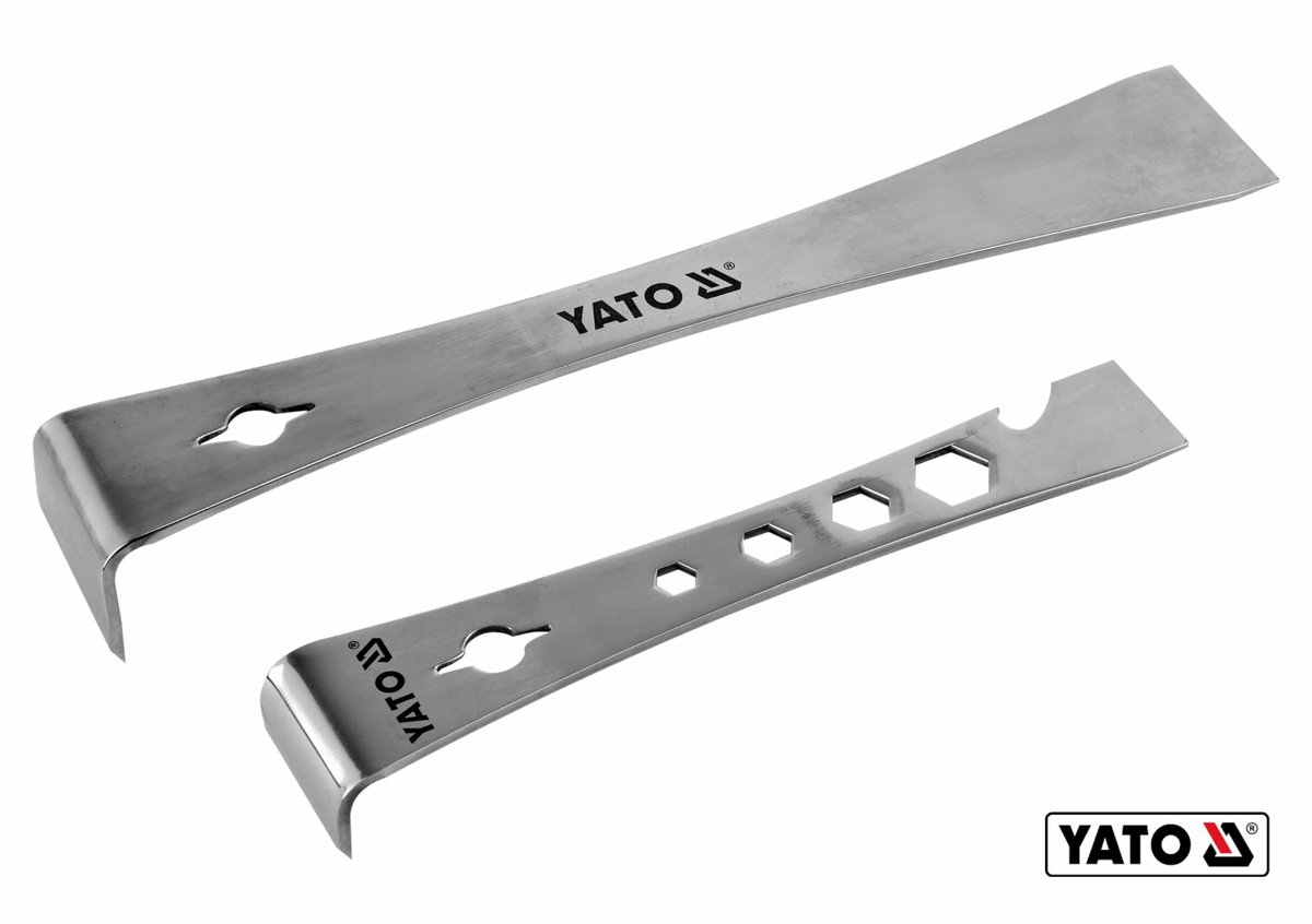 YATO Скребки з нержавіючої сталі L-подібні YATO: 235 х40 х40 мм і 170 х 32 х 25 мм, t= 2.5 мм, 2 шт 