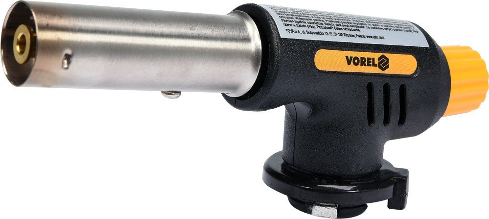 VOREL Пальник газовий з п`єзозапалом; тип з`єднання EN417 (цангове) макс. t=1300°C, P=1,3кВт  | 7341