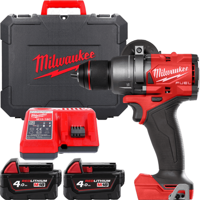 MILWAUKEE Дрель ударная, крут. мом. 158 Нм, M18 FDD3-402C GEN4 | 4933492472