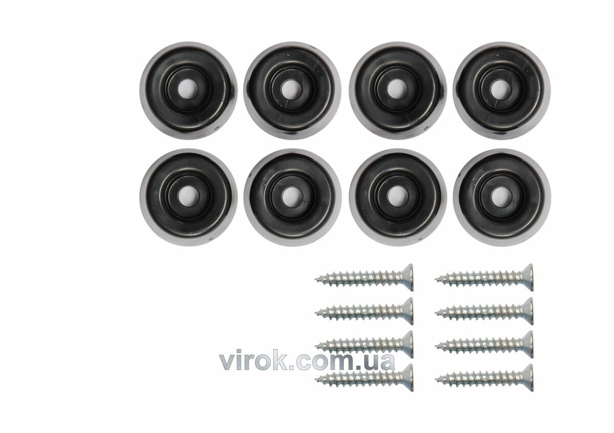 VOREL Прокладки пластикові на шуруп. 20 мм. Набір 8шт  | 74940