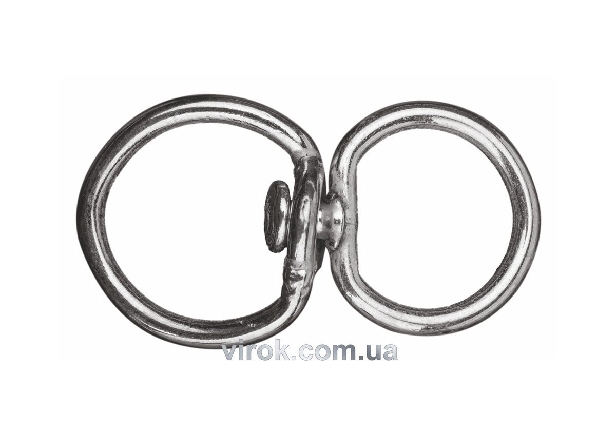 VIROK Вертлюг "Шорника" 8 мм, з D-под. кільцем 37х23 мм і кільцем Ø= 36 мм | 86V869