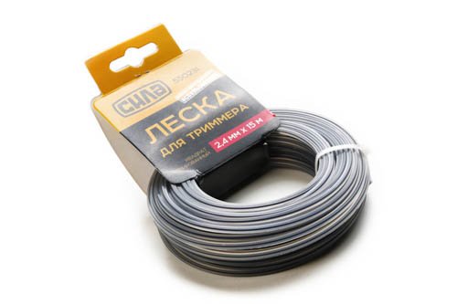 Леска для триммера 1,6мм квадрат армированный 15м СИЛА