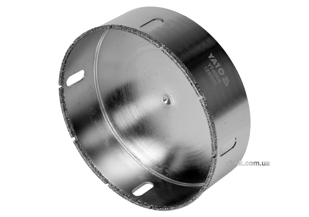 YATO Свердло по гресу і кераміці YATO, Ø= 125 мм, при сухому і мокрому режимах  | YT-60436