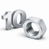 Гайка М10 DIN 934 класс 10