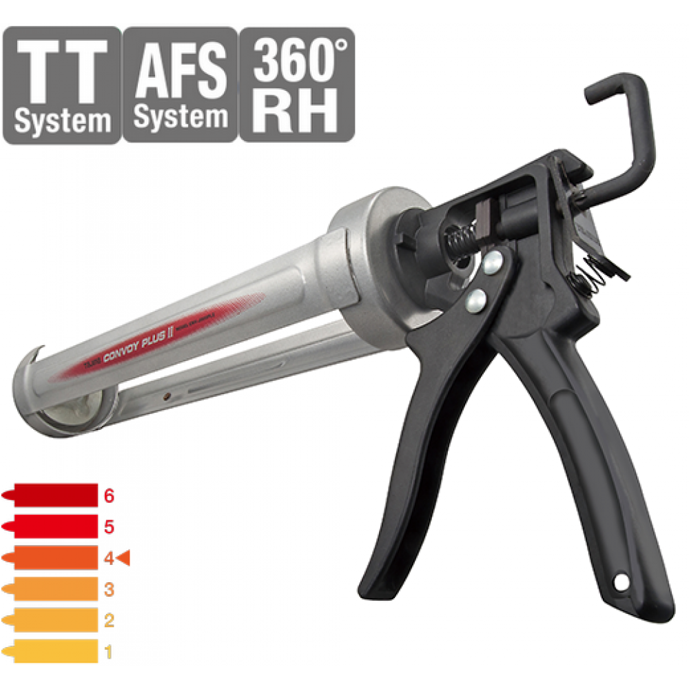 TAJIMA Пистолет для герметика CONVOY, CNVJ900, картридж 900мл