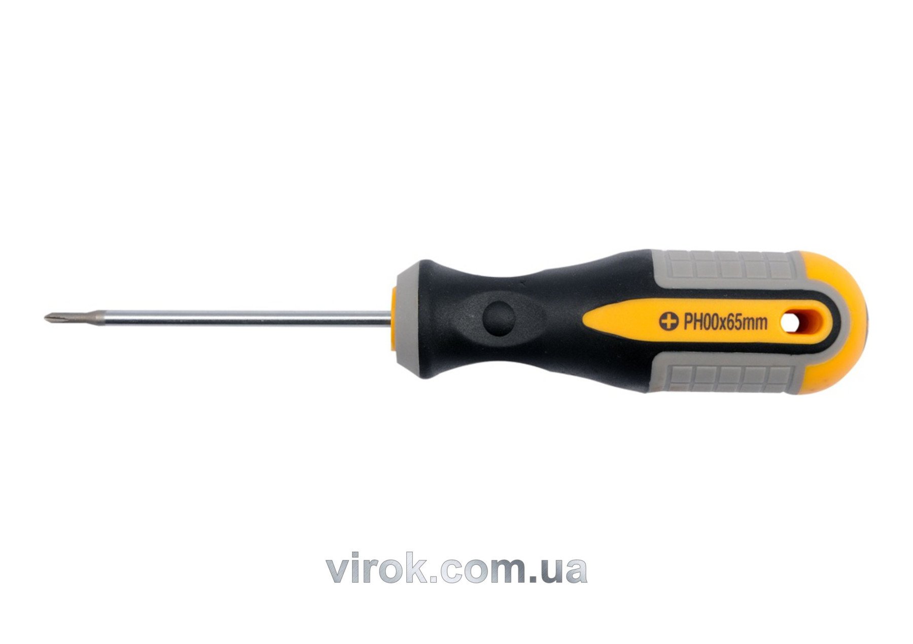 VOREL Викрутка хрестова : "Philips" PH00 х 65 мм. Cr-V  | 60920