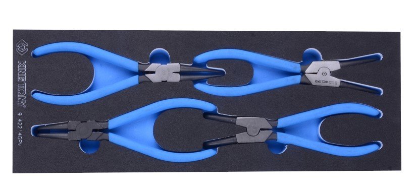 KING TONY Набор съемников стопорных колец, 4 пр. (EVA ложемент) | 9-44214GPV